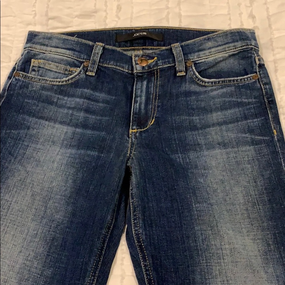 Bootcut blue jeans